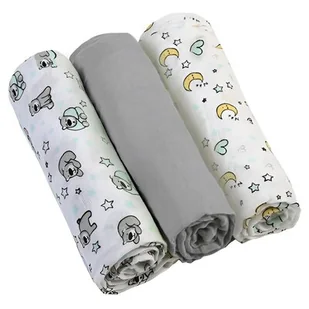 BabyOno Pieluszki mulinowe z kolorem szarym 3 szt - Pieluchy - miniaturka - grafika 1