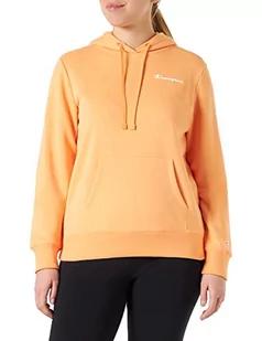 Champion Damska bluza z kapturem Legacy American Classics Powerblend Terry z małym logo, pomarańczowa, M - Bluzy damskie - miniaturka - grafika 1