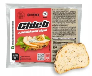 Chleb bezglutenowy z pestkami dyni GLUTENEX – 350 g - Zdrowa żywność - miniaturka - grafika 1
