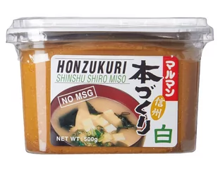 Honzukuri Shiro Pasta Miso Jasna 500G - Majonezy i dressingi - miniaturka - grafika 1