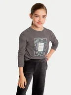 Bluzki damskie - Mayoral Bluzka 7010 Szary Regular Fit - miniaturka - grafika 1