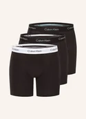Majtki damskie - Calvin Klein Bokserki Icon Cotton Stretch, 3 Szt. schwarz - miniaturka - grafika 1