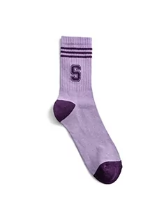 Koton Skarpety damskie College Embroidered Socks, Fioletowy (348), rozmiar uniwersalny - Skarpetki damskie - miniaturka - grafika 1