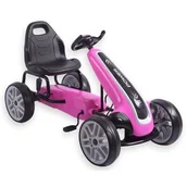 Jeździki dla dzieci - Milly Mally Gokart na pedały Power Pink - miniaturka - grafika 1