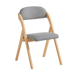 SoBuy Krzesła składane drewniane z poduszka FST92-N - Krzesła - miniaturka - grafika 1