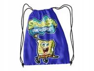 Torby szkolne - WOREK DO SZKOŁY WF BUTY SPORTOWY BAJKA DLA DZIECI GĄBKA + IMIĘ - miniaturka - grafika 1