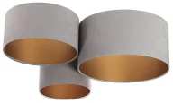 Lampy sufitowe - Szaro-złota okrągła plafoniada glamour R2-R88 - miniaturka - grafika 1