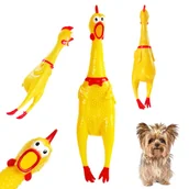 Zabawki dla psów - Kurczak Gumowy Piszcząca Mała Uniwersalna Zabawka Dla Psa Kota Pupila 16 Cm - miniaturka - grafika 1