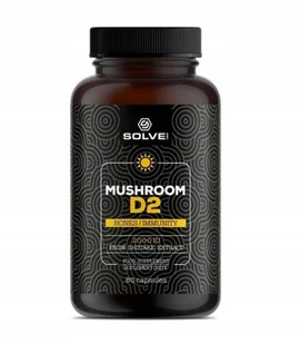 Witamina D2 z grzybów Shiitake 2000IU| Solve Labs - Witaminy i minerały - miniaturka - grafika 1