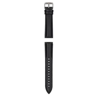 Pasek GARETT Skórzany (20 mm) Srebrno-czarny - Akcesoria do smartwatchy - miniaturka - grafika 1