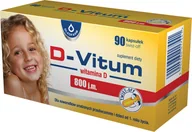 Witaminy i minerały - D-Vitum witamina D dla niemowląt 800 j.m. x 90 kaps - miniaturka - grafika 1