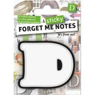 Zakładki do książek - IF Forget me sticky notes kart samoprzylepne litera D - miniaturka - grafika 1