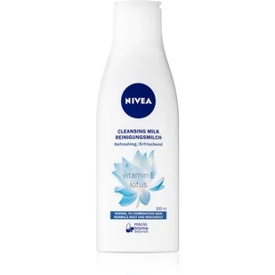 Nivea - Cleansing Milk Vitamin E Lotus - Łagodne mleczko oczyszczające z witaminą E i ekstraktem z kwiatu lotosu - 200 ml - Mleczka do demakijażu - miniaturka - grafika 1