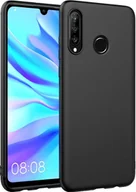 Etui i futerały do telefonów - Silikonowe etui ochronne na telefon Huawei P30 Lite Matt Black Back Cover Etui na telefon komórkowy - miniaturka - grafika 1