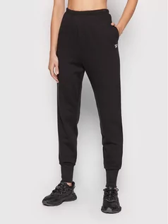 Spodnie sportowe damskie - Reebok Spodnie dresowe Frotte Classics H49235 Czarny Slim Fit - grafika 1
