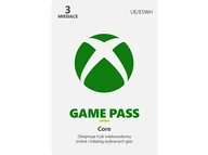Kody i doładowania cyfrowe - Kod aktywacyjny MICROSOFT Subskrypcja Xbox Game Pass Core 3 miesiące - miniaturka - grafika 1