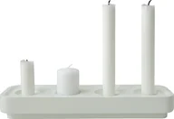 Świeczniki - Świecznik Stumpastaken Long białe aluminium - miniaturka - grafika 1
