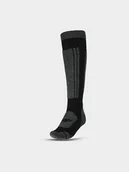 Skarpetki męskie - 4F Skarpety narciarskie w kolorze szaro-czarnym - miniaturka - grafika 1