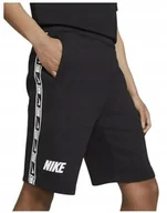 Spodenki męskie - Krótkie Spodenki Męskie Nike Czarne r M Bawełniane - miniaturka - grafika 1