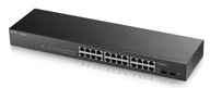 Pozostałe akcesoria sieciowe - Zyxel GS1900-24 łącza sieciowe Zarządzany Gigabit Ethernet (10/100/1000) Czarny - miniaturka - grafika 1