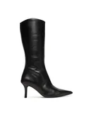 Kozaki damskie - Patrizia Pepe Kozaki 8Y0131 L166 Czarny - miniaturka - grafika 1