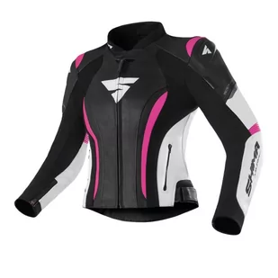 SHIMA Miura 2.0 kurtka motocyklowa, skórzana, damska kurtka sportowa z tyłu, łokcie, ochraniacze na ramiona, perforowana skóra, do 2-częściowego garnituru (40, różowa) - Odzież motocyklowa - miniaturka - grafika 1