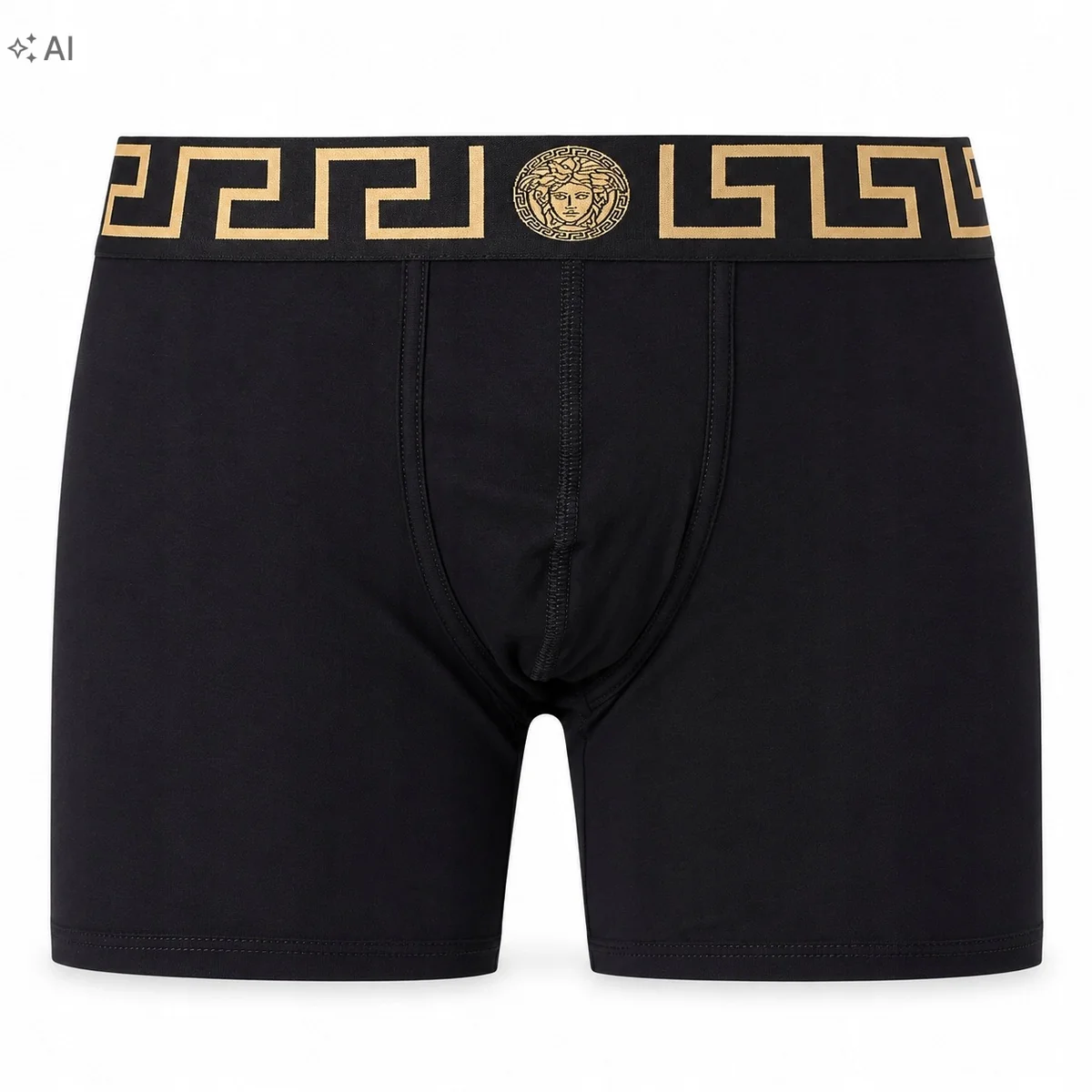 Versace Long Trunk Bokserki męskie czarne rozmiar M