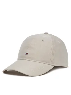 Tommy Hilfiger Czapka z daszkiem Th Flag Oxford 6 Panel Cap AM0AM13160 Beżowy - Czapki męskie - miniaturka - grafika 1