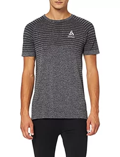 Koszulki męskie - Odlo męski T-shirt S/s Crew neck Seamless ELEMENT, szary melanż, L 312642 - grafika 1