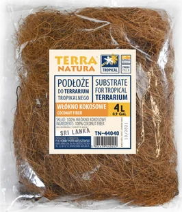 Terra Natura Podłoże do terrarium, Włókno kokosowe nici 4L kraj pochodzenia : Sri Lanka - Podłoże do terrarium - miniaturka - grafika 1