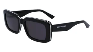 Okulary KARL LAGERFELD KL6101S-001. Okulary przeciwsłoneczne, Kolor czarny. Unisex. - Okulary przeciwsłoneczne - miniaturka - grafika 1