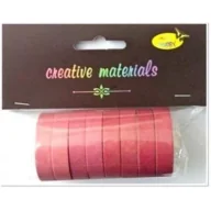 Opakowania i torebki na prezenty - Galeria Hobby Taśmy papierowe różowe 3m x 8, 0,9cm - miniaturka - grafika 1