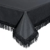 Obrusy i serwetki - Obrus EUROFIRANY Jasper 140 x 180 cm Czarny - miniaturka - grafika 1