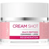Kremy do twarzy - Eveline Cosmetics Cream Shot Multi Peptides krem regenerujący przeciw oznakom starzenia 50 ml - miniaturka - grafika 1