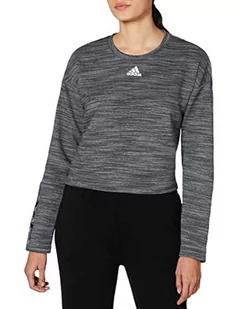 adidas Bluza damska E Tpe szary ciemnoszary/biały. M - Bluzy damskie - miniaturka - grafika 1