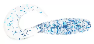 MANNS Twister 40mm (2szt) Przeźroczysty z niebiesk - Przynęty - miniaturka - grafika 1