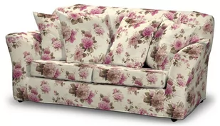 Dekoria Pokrowiec na sofę Tomelilla 2-osobową nierozkładaną różowo-beżowe róże na kremowym tle 156 x 80 x 76 cm Londres 643-141-07 - Pokrowce na meble - miniaturka - grafika 1