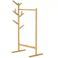 Wieszaki i stojaki - Stojacy Wieszak Stojak Szafa Na Ubrania Bambus - miniaturka - grafika 1
