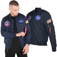 Odzież taktyczna i umundurowanie - Kurtka Dwustronna Alpha Industries MA-1 TT NASA Reversible II 186101 07 - Granatowa XL - miniaturka - grafika 1