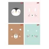 Zeszyty szkolne - St. Majewski Zeszyt A5/32K kratka Cute Face (15szt) - miniaturka - grafika 1