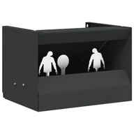 Zabawki interaktywne dla dzieci - vidaXL Skrzynka na pułapkę na pociski Czarny 29 x 22 x 20 cm Stal - miniaturka - grafika 1