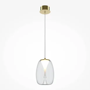 Zawieszana lampa Splash MOD282PL-L8G3K1 Maytoni LED 7W 3000K złota przezroczysta - Lampy sufitowe - miniaturka - grafika 1