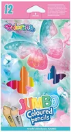 Kredki, ołówki, pastele i pisaki - kredki ołówkowe trójkątne jumbo colorino dreams 12 kolorów - miniaturka - grafika 1