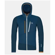 Kurtki męskie - Kurtka męska Ortovox Fleece Grid Hoody M Rozmiar: XL / Kolor: ciemnoniebieski - miniaturka - grafika 1