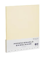 Prześcieradła - Prześcieradło 200 x 220 Baw bez Gumki Simply Krem - miniaturka - grafika 1