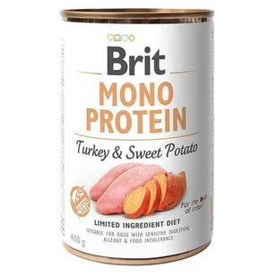 Brit Mono protein turkey & sweet potato 400g DARMOWA DOSTAWA OD 95 ZŁ! - Mokra karma dla psów - miniaturka - grafika 2