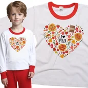 Piżamy dla dziewczynek - Piżama dziecięca I Love Pizza Kocham Pizzę 86/92 - VoloDonum - miniaturka - grafika 1