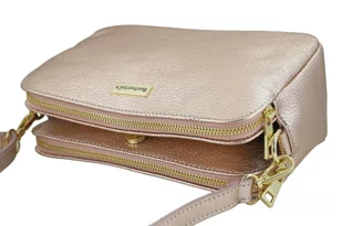 Damska torebka metalizowana - Różowa pudrowa - Torebki damskie - miniaturka - grafika 8