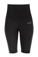 Moda i Uroda OUTLET - Functional Power Shape Biker Shorts "High Waist" HWL402, czarne, Winshape Slim Style, Fitness czas wolny, sport, joga trening, czarny, M - miniaturka - grafika 1