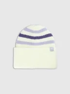 Czapki dla dzieci - 4F Czapka beanie dziewczęca - biała Uniwersalny - miniaturka - grafika 1